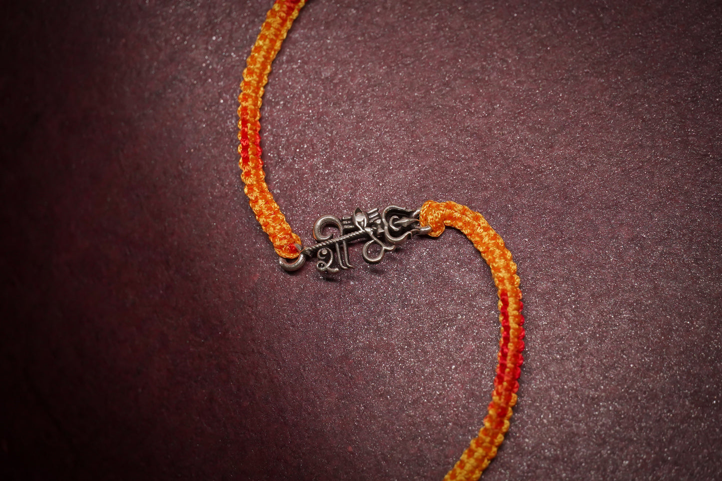 OXIDISED SHIV SILVER RAKHI