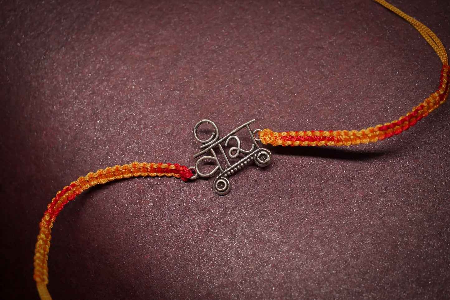 OXIDISED VEERA SILVER RAKHI
