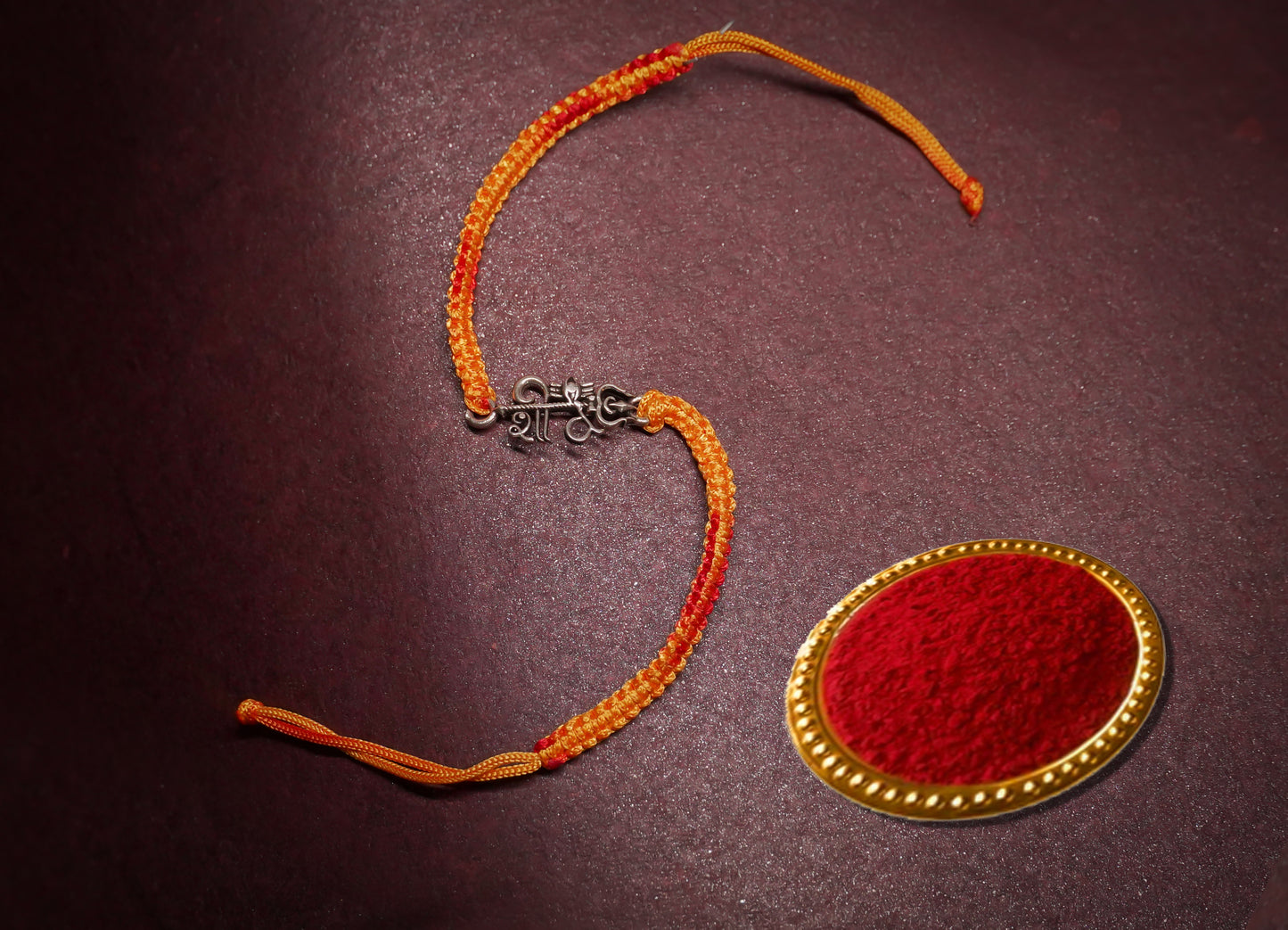 OXIDISED SHIV SILVER RAKHI