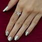 DANCING DUO BUTTERFLY SILVER RING