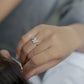 DANCING DUO BUTTERFLY SILVER RING