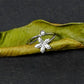 FRONT OPENING FLOWER SILVER RING