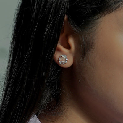 Galaxy Studs Silver Earrings