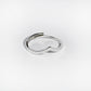 MINIMALIST V SHAPE SILVER RING