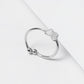 MINIMALIST BUTTERFLY SILVER RING