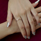 MINIMALIST V SHAPE SILVER RING