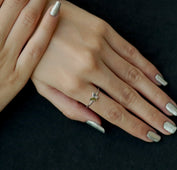 MINIMALIST BUTTERFLY SILVER RING