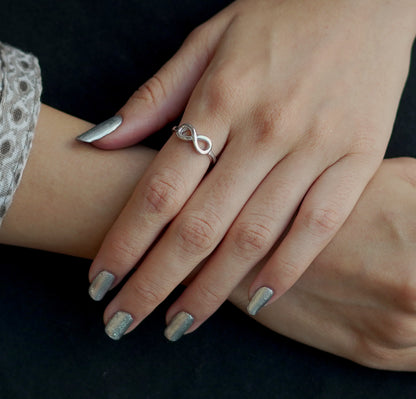 PURE INFINITY SILVER RING