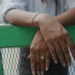 RICH RECTANGLE SILVER RING