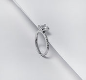 RICH SOLITAIRE SILVER RING