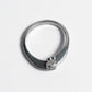 SLEEK TWO STONE SILVER RING