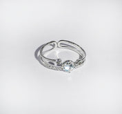 STARLIGHT SOLITAIRE SILVER RING