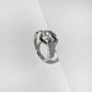 BOLD HEARTED SILVER RING