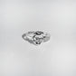 BOLD HEARTED SILVER RING