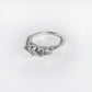 TRIPLE SOLITAIRE SILVER RING