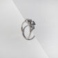 TRIPLE SOLITAIRE SILVER RING