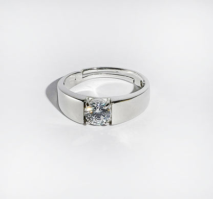 The Honor Solitaire Silver Ring
