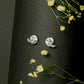 Whispering Solitaire Silver Earrings