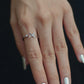 LUXURY MIDNIGHT BUTTERFLY SILVER RING